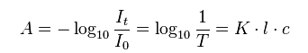 透光率和吸光度的關(guān)系及轉(zhuǎn)換